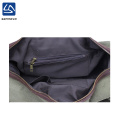 Wholesale multi-function canvas leather travel bag for man